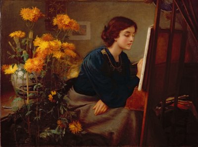 At the Easel by James N. Lee